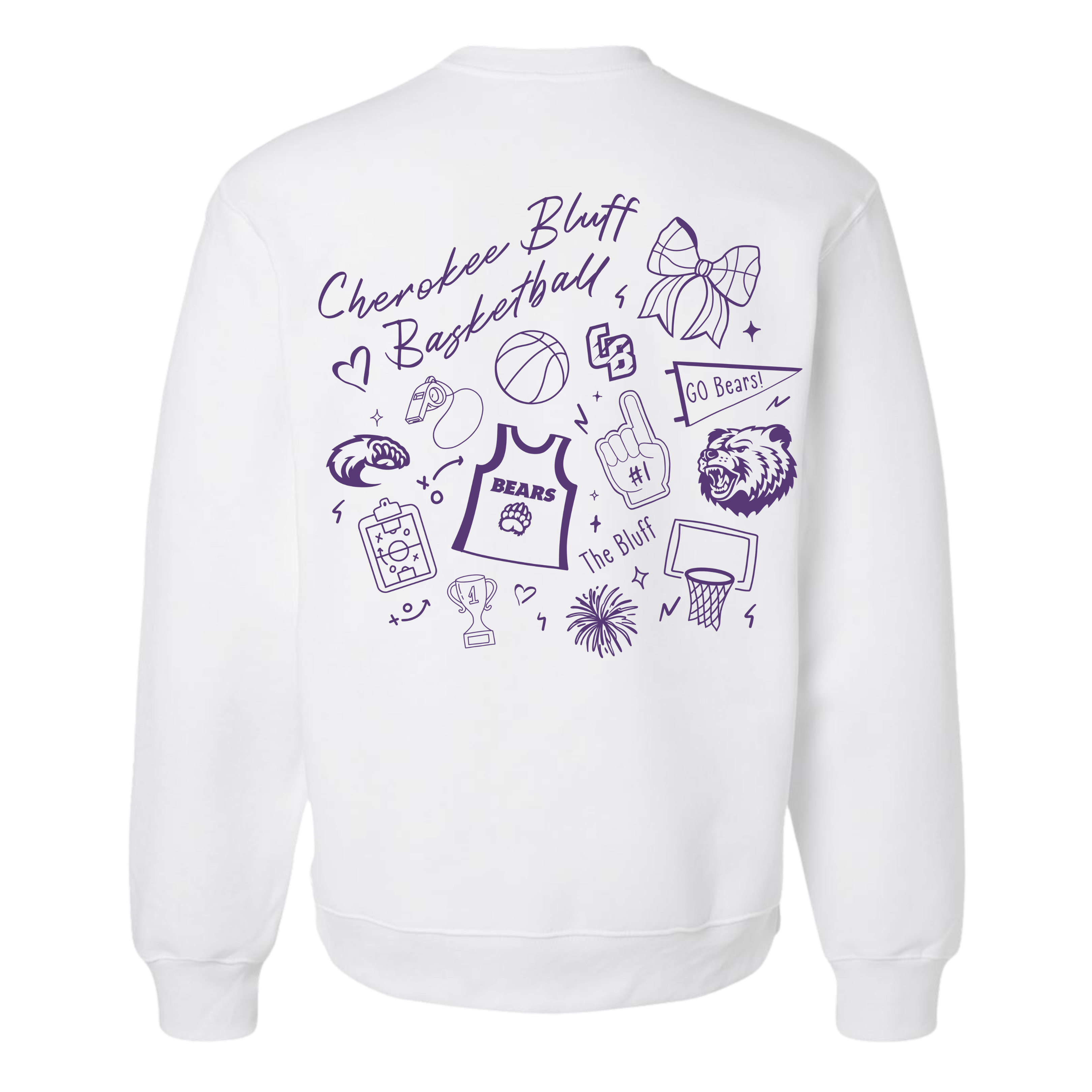 Cherokee Bluff Oversized Basketball Crewneck