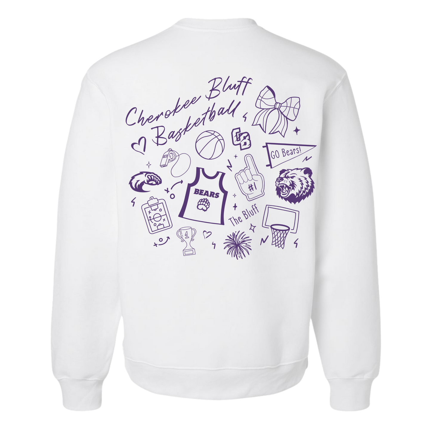 Cherokee Bluff Oversized Basketball Crewneck