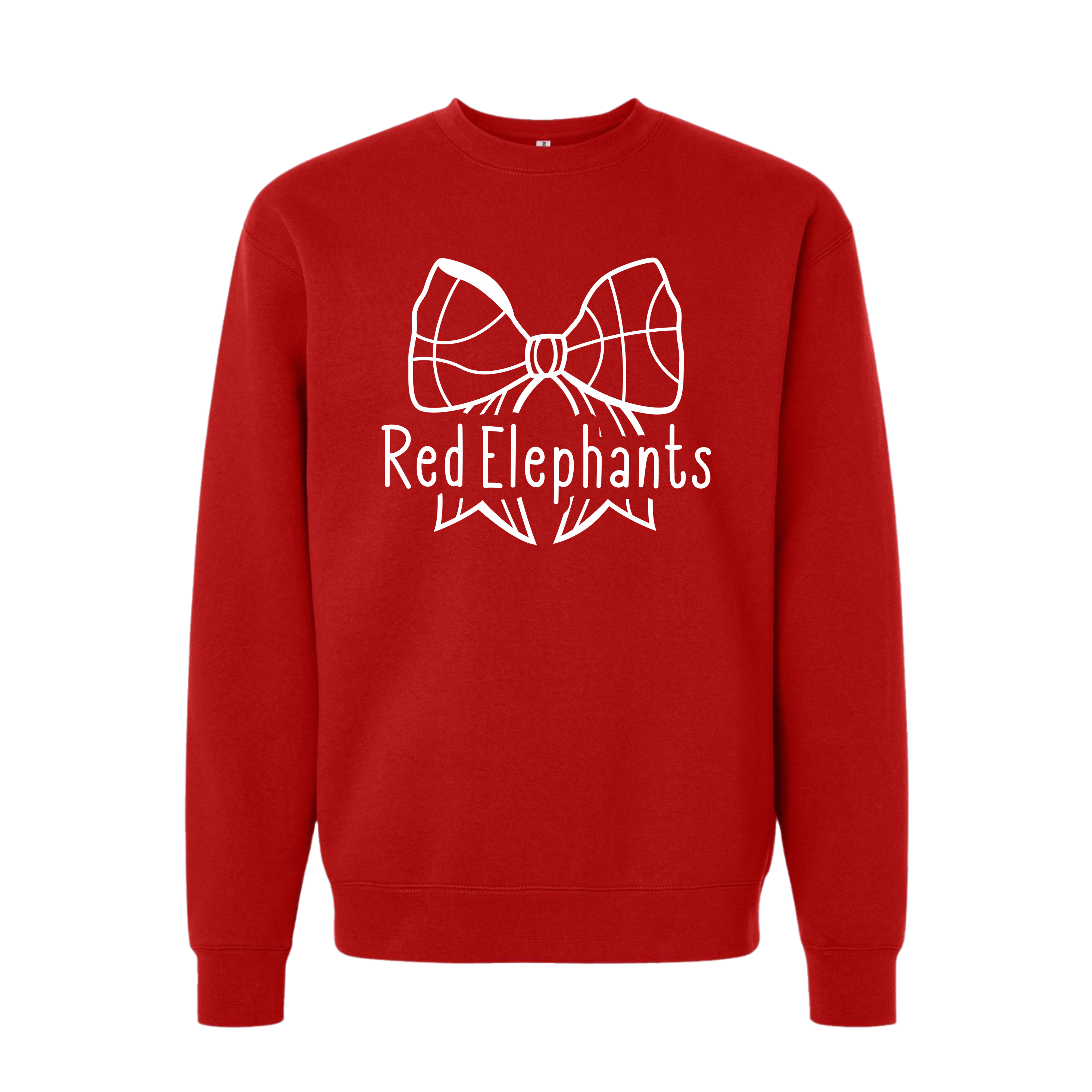Red Elephant Bow Crewneck