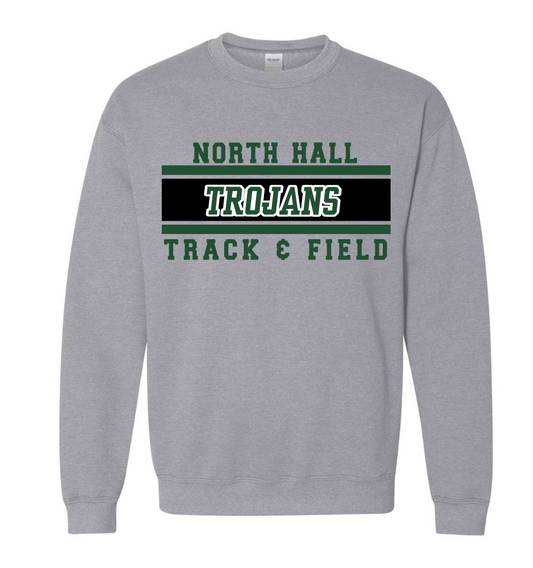 North Hall Trojans Track & Field Crewneck/Hoodie
