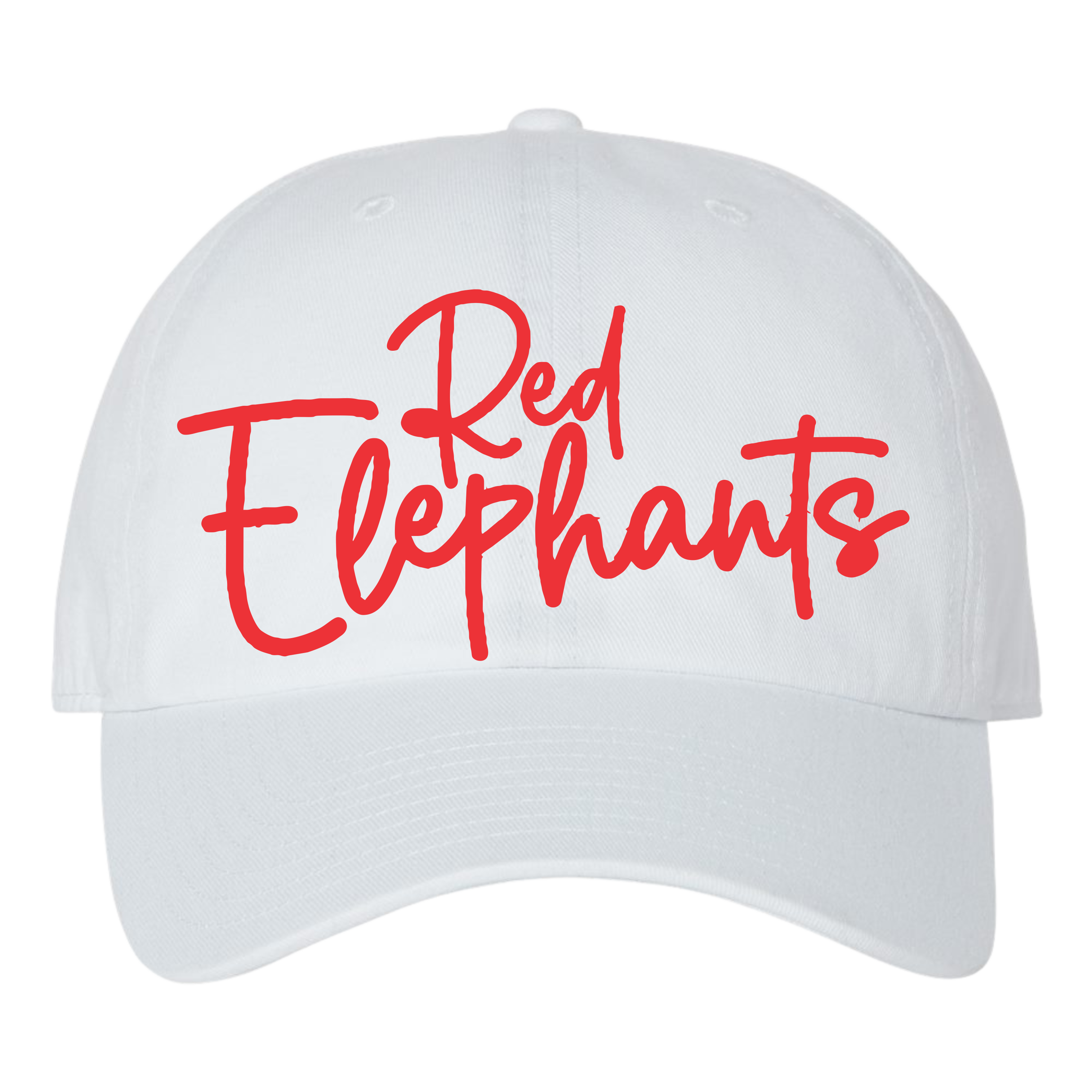 Red Elephants 🐘 3D Puff 47'Clean Up Cap