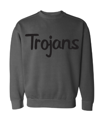 Trojans Puff Comfort Color Crewneck