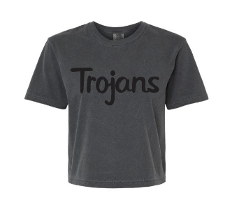 Trojans Puff Boxy Comfort Color T-shirt