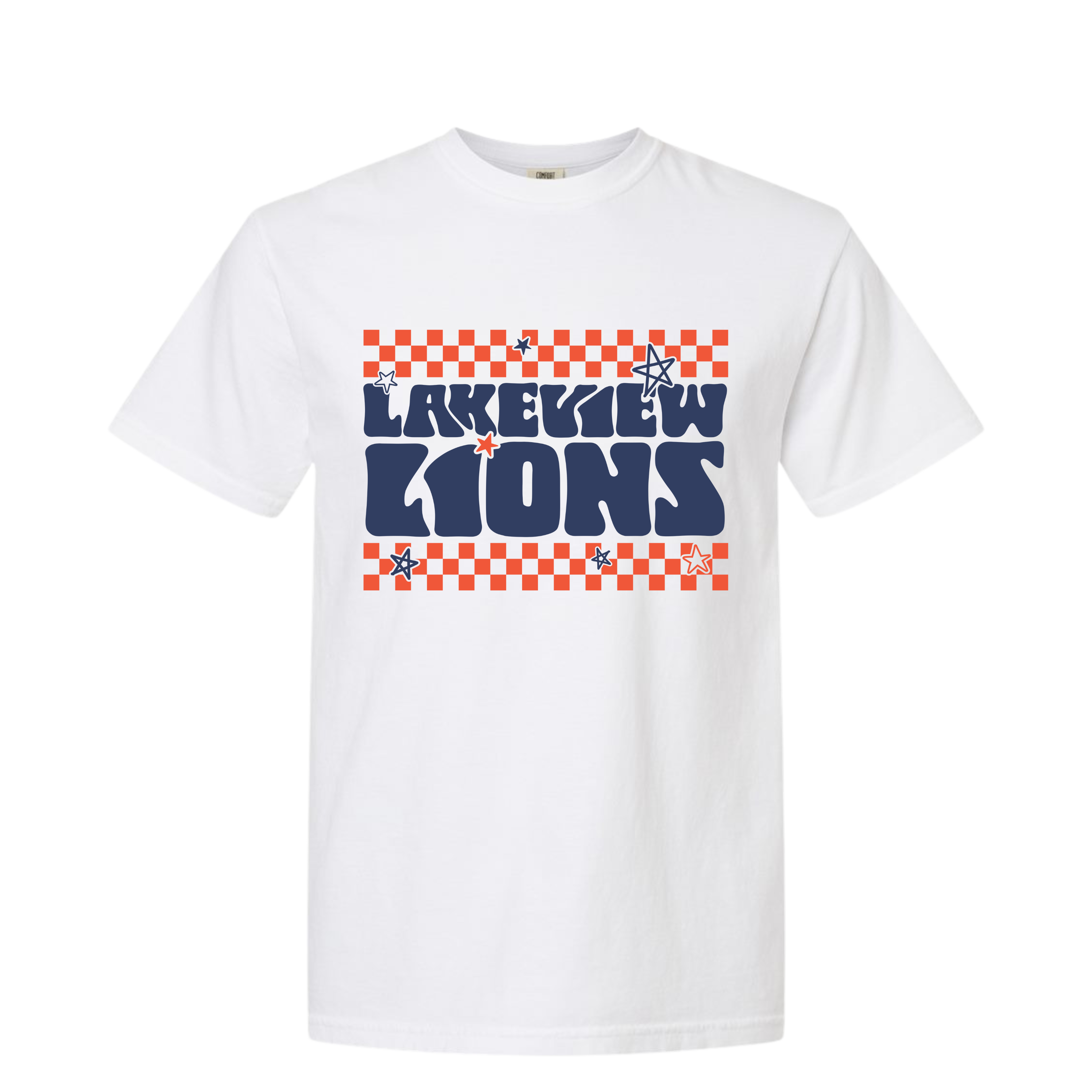Lakeview Lions Checkered Tee