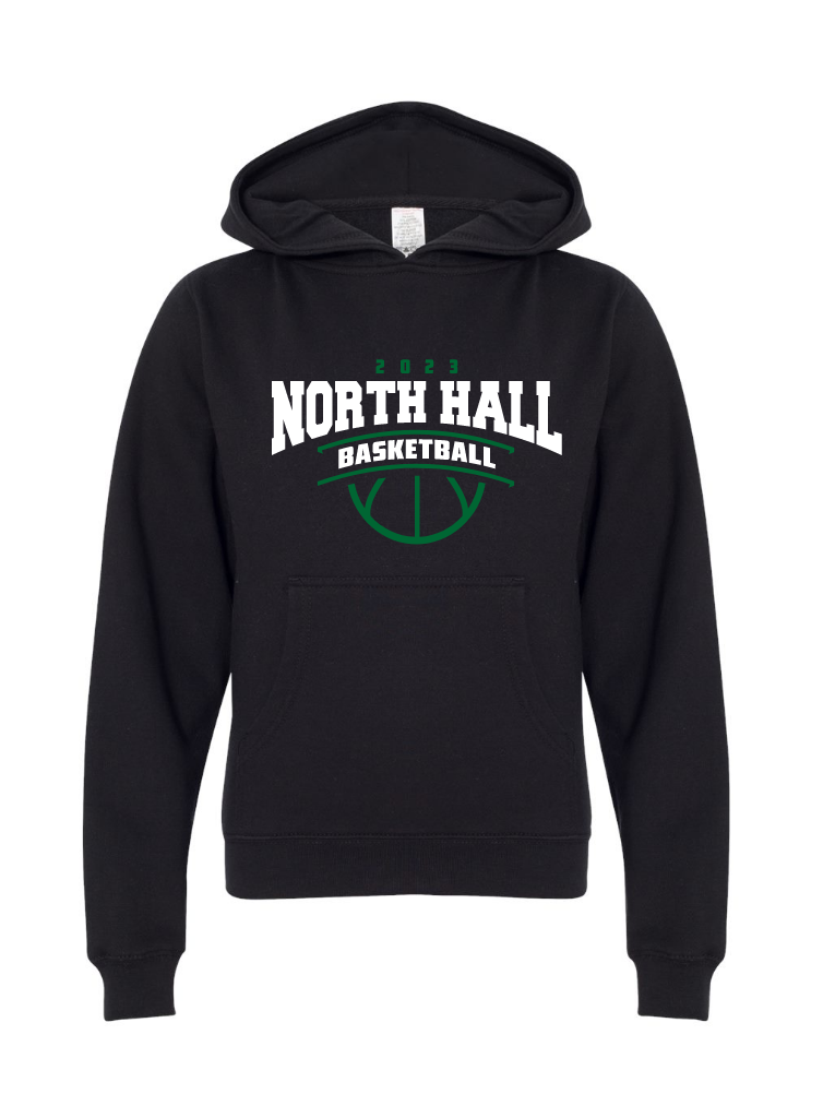 North Hall Youth Basketball Black Hoodie