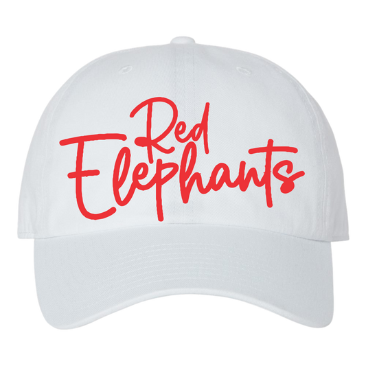 Red Elephants 🐘 3D Puff 47'Clean Up Cap