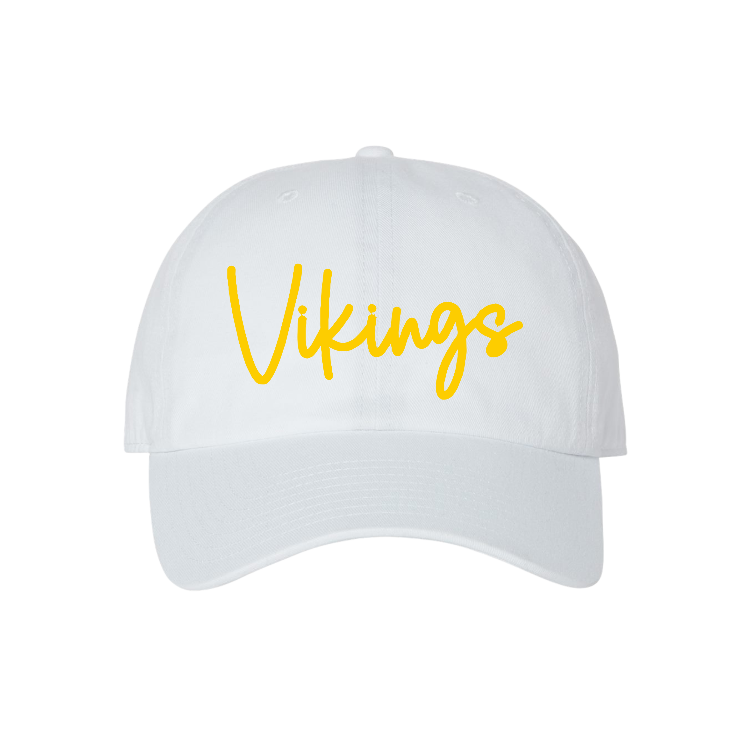 Vikings 3D Puff Clean Up Cap White